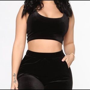 FASHION NOVA velvet set